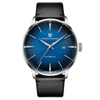 Montre-bracelet mécanique automatique pour homme, personnalisable, en gros et au détail, en cuir, étanche, avec calendrier et multifonction