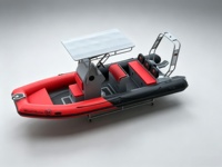 Bateau pneumatique semi-rigide en aluminium de 5,8 m (19 pieds) à coque en V profond, soudé en aluminium, avec certification CE PVC Hypalon, fabriqué en Chine