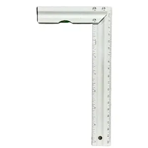 Square Metal Carpenter Measuring Ruler And Triangle Angle Protractor Essential Layout And Leveling Tools