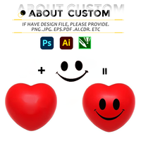 Jouet promotionnel PU mousse balle anti-stress personnalisé PU balle anti-stress presser forme de coeur balle anti-stress jouet avec logo personnalisé