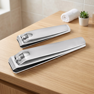 Stainless Steel Silver Curved Blade Wide Jaw Opening Large Portable Finger Nail Clipper Manicure <b>Tool</b> beauty Instrument - Product Image 3