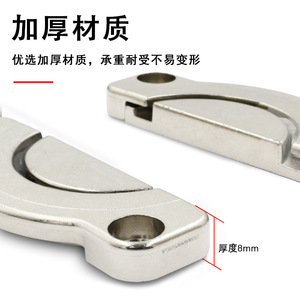 Conector de Acero Inoxidable para Ensamblaje de Tableros de Mesa, Pieza de Conexión Duradera - Product Image 5