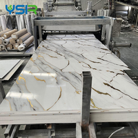 Plaque de marbre PVC UV 1220*2800mm, PVC Marmol Pared Marmol pour la décoration murale, imperméable
