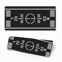 Tapis de souris et de bureau sur le thème de la piste d'atterrissage d'aéroport avec design de zone de stationnement d'avion, grand tapis de souris de jeu pour les fans de simulateurs de vol et de pilotes