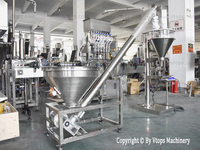 Machine de dosage et de remplissage semi-automatique pour poivre noir / sel blanc en poudre pour sachets et bouteilles