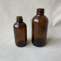 Botol minyak wangi 100ml 250ml, botol tetes kaca bulat boston untuk minyak esensial perawatan kulit, cairan obat Toner