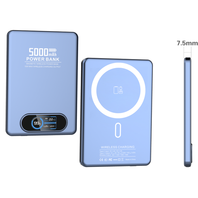 New Product 2026 Portable Mini Small Magnetic Power Banks 10000mah 22.5W Fast Charging with TF LED Display