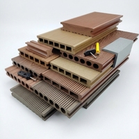 Conception intelligente, terrasse en WPC à clipsage, éclairage LED à canal caché, écologique, antidérapant, imperméable, grain de bois 3D, extérieur