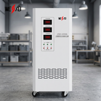 Stabilisateur de tension 415V, régulateur de tension triphasé 60kVA 50Hz, affichage numérique, haute efficacité, automatique, OEM