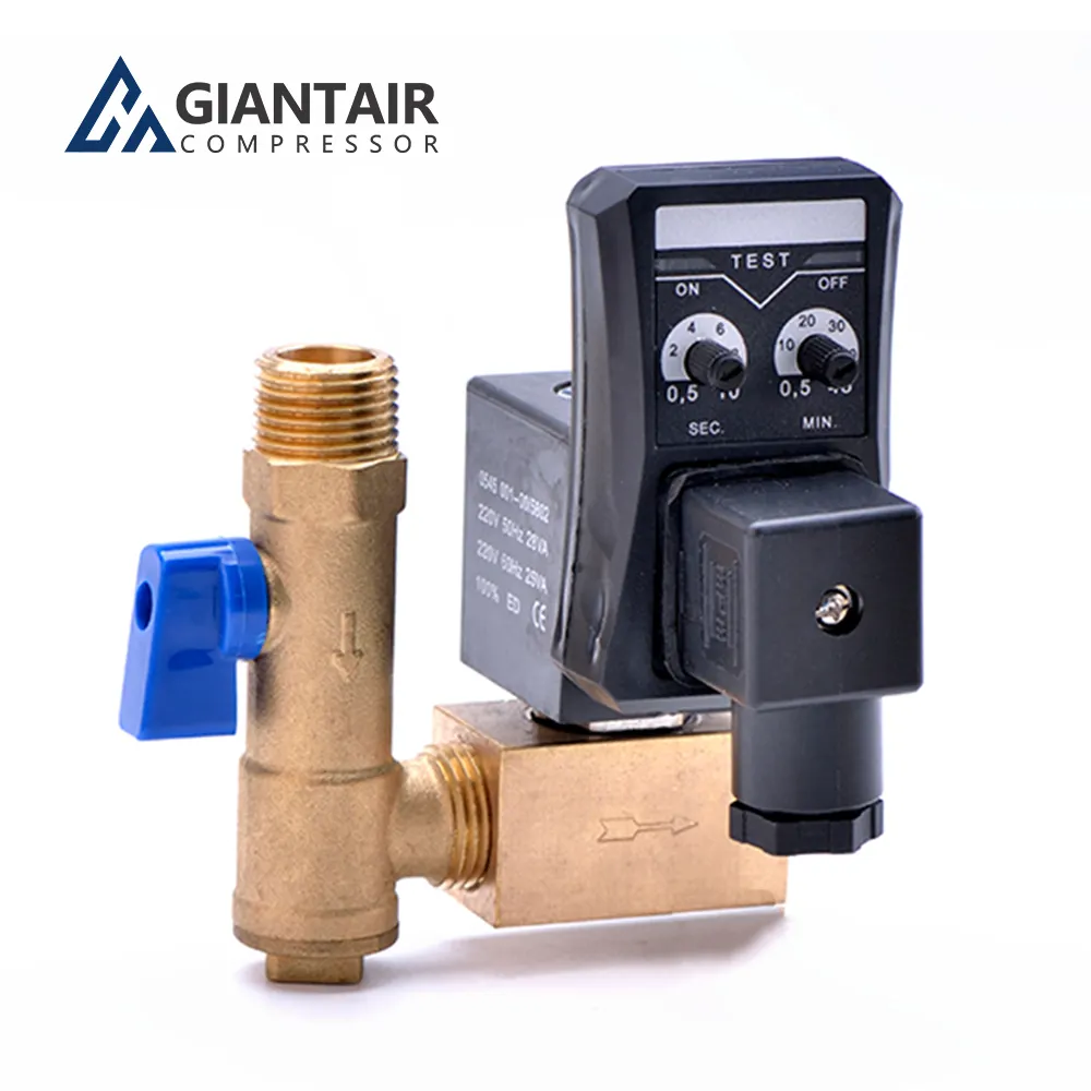 Электронный дренажный клапан 1/2 дюйма, автоматический дренажный клапан для воздушного компрессора, фильтра или воздушного бака, Воздушная сушилка