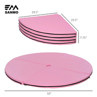 Offre Spéciale tapis d'atterrissage de danse de poteau de taille personnalisée et tapis de sol de danse de poteau de gymnastique portable avec personnaliser votre logo