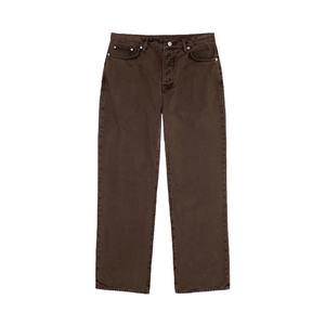 กางเกงยีนส์ทรงตรงผู้ชายสไตล์ลำลองแบบสโตนวอช ระบายอากาศได้ดี ผลิตจากผ้าฝ้าย 100% ทรงขากว้าง 14 ออนซ์ ทรงหลวม สวมใส่สบาย เหมาะสำหรับทั้งชายและหญิง - Product Image 5