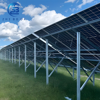 Système au sol commercial extérieur imperméable de rayonnage de structure de support de panneau solaire