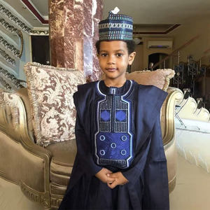 <span class=keywords><strong>H</strong></span> & D TZ10662 Dashiki tradicional africano Ropa para niños <span class=keywords><strong>Traje</strong></span> de tres piezas bordado para niños - Product Image 1