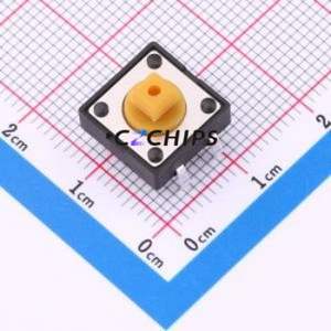 TSA12110-073B532BJ Tactile Switch Through hole-4P,11.7x11.5mm Switch Single Pole Single Throw Rectangle Button 2.8N 11.7mm - Product Image 1