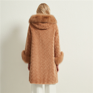 Abrigo Largo <span class=keywords><strong>con</strong></span> <span class=keywords><strong>Capucha</strong></span> de Lana y Forro de Poliéster para <span class=keywords><strong>Mujer</strong></span>, Marca Pudi, <span class=keywords><strong>con</strong></span> Botones al Frente, Estilo Casual, para Invierno, Modelo H903-A - Product Image 2