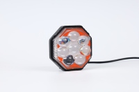 Phares LED octogonaux Yongyou haute puissance 6500 lumens 12-50V, résistants aux chocs, robustes pour moto, VTT, UTV, conduite de nuit