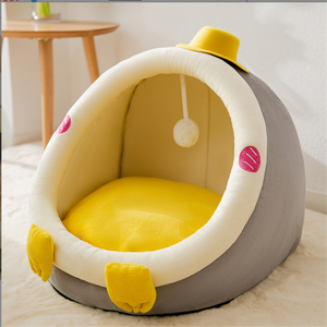 Camas para Mascotas de Terciopelo Princesa, Semi-Cerradas, Cálidas, Ecológicas, 100% Algodón, Diseño Sólido, para Perros y Gatos, Fabricante Personalizado, Venta al Por Mayor - Product Image 3