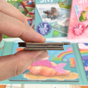 Bán Buôn Tùy Chỉnh Phim Hoạt Hình 3-6 Tuổi Trẻ Em Giáo Dục Học Tập 3 Trong 1 Có Thể Gập Lại Từ Trò Chơi Ghép Hình Câu Đố Cuốn Sách Cho Gia Đình Trò Chơi - Product Image 3