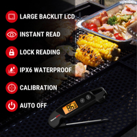 Termometer Daging Digital ThermoPro TP603, Termometer Memasak Digital, Termometer Makanan Tahan Air untuk Dapur, BBQ, atau Panggangan