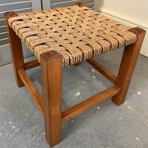 Customized Wholesale Vintage <strong>Rattan</strong> Weave <strong>Foot</strong> <strong>Stool</strong> - Product Image 2