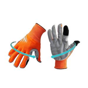 Gants de sécurité de mécanicien de jardinage respirants de travail de paume en cuir de vache - Product Image 2