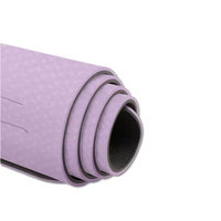 Tapete de Yoga TPE de 15 mm de Espesor, Zona de Amortiguación Acústica, para Práctica en Estudio, Alto Rendimiento, Extra Grueso
