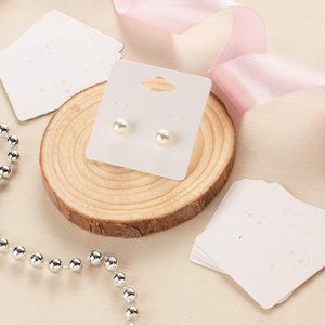 White <strong>Hanging</strong> Earring Cards <strong>for</strong> Selling Display Packaging Storage Durable and Sturdy Paper Material Jewelry Holders - Product Image 2