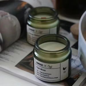 Contenitore Vuoto in Vetro da 4Oz 100Ml 200ml, Nero, Ambra, Verde, Trasparente, Satinato, con Coperchio in Sughero per Decorazione - Product Image 4