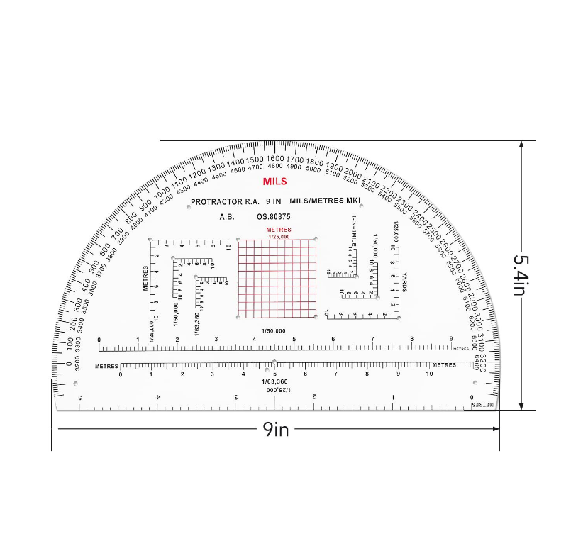 Puco Aggiornato Stile Militare MGRS/UTM Coordinate Grid Reader E