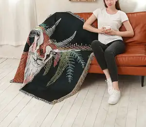 High Quality Custom Jacquard Blanket Woven Tapestry Blanket