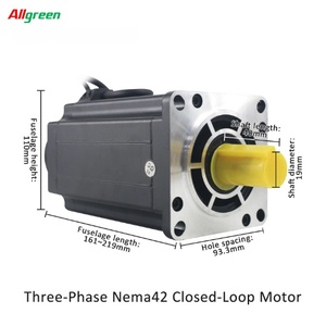 ชุดไดรเวอร์มอเตอร์สเต็ปเปอร์ Allgreen AC150V~250V 6/6.4/6.9A 12/16/20N.m 1000PPR 3 เฟส Nema42 AC แบบวงปิด - Product Image 3
