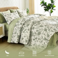Set Sprei dan Sarung Selimut Anti-Statik Hipoalergenik Nyaman dan Stylish dari Bahan 100% Poliester untuk Penggunaan Rumah Tangga (Grosir)