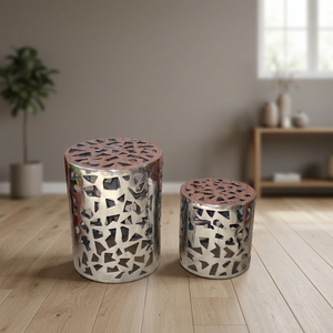 Ensemble de tabourets en aluminium, lot de 2 pièces - Product Image 2