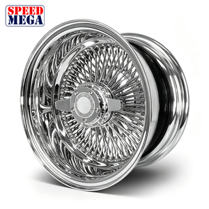 Rines de Alambre Dorados de 18 Pulgadas, Rines de Alambre Desmontables de 18 Pulgadas para Cadillac y Vogue 18x100, Sin Reseñas Aún - Product Image 1