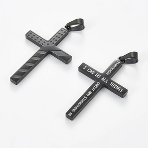 Pendentif croix drapeau américain en acier inoxydable, pour collier, pour hommes et femmes, bijoux religieux avec étoiles et rayures américaines, chaîne Punk - Product Image 6