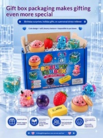 Jouet anti-stress en PU TPR souple à récupération lente en forme de cube de glace, boîte cadeau Hachimi Blind Box