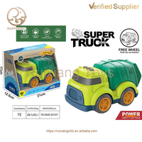 EPT Toys Camion poubelle à roue libre vert Unisex City Sanitation Series Fun Car Toy