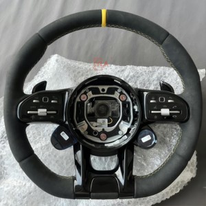 <span class=keywords><strong>Prix</strong></span> de gros volant en fibre de carbone en cuir perforé pour Mercedes Benz GLC GLC63 <span class=keywords><strong>AMG</strong></span> volant de voiture - Product Image 6