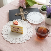 Napperons en papier pour desserts, napperons en dentelle jetables pour gâteaux, décoration de table de fête
