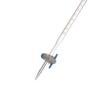ห้องปฏิบัติการแก้วบิวเรตตรง PTFE <span class=keywords><strong>Stopcock</strong></span> 50มิลลิลิตร100มิลลิลิตรแก้วบิวเรตที่มีแก้วที่สำคัญ - Product Image 4