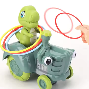 Voitures exploitées pour enfants Wobble Dinosaur Ring Toss Game Musical Infant Learning Toy <span class=keywords><strong>avec</strong></span> <span class=keywords><strong>chansons</strong></span> et lumière - Product Image 1