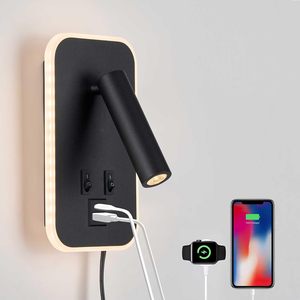 Home Office Bedroom Eye Protection Adjustable LED <b>Wall</b> <b>Light</b> <b>with</b> Modern Design Surface Mounted for Bed Side Reading - Product Image 1