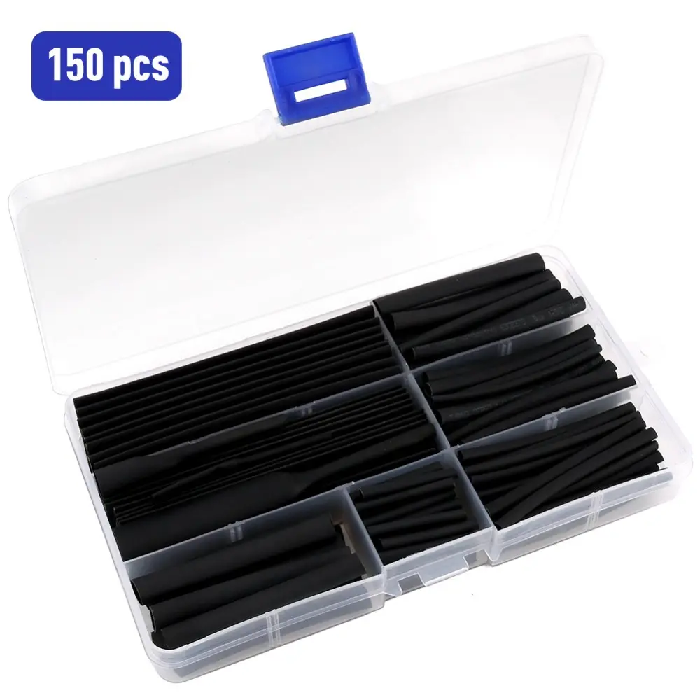 385PCS/530PCS/560PCS/650PCS/625PCS Export Quality Shrink Tube Heat Electric Wire PE Heat Shrink Tube Heat Shrink Sleeve Tube