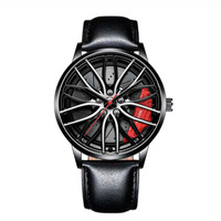 Montre de luxe pour homme 2024 en acier inoxydable, mouvement à quartz entièrement automatique, cadran en verre, aiguilles, boîtier en alliage tendance, 3 ATM