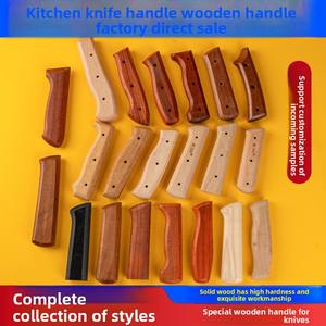 Mango <span class=keywords><strong>de</strong></span> cuchillo <span class=keywords><strong>de</strong></span> madera <span class=keywords><strong>de</strong></span> pereira <span class=keywords><strong>de</strong></span> dos piezas, accesorio hecho a mano <span class=keywords><strong>de</strong></span> madera maciza con protector <span class=keywords><strong>de</strong></span> mano fijo y <span class=keywords><strong>remaches</strong></span> <span class=keywords><strong>para</strong></span> uso doméstico - Product Image 3