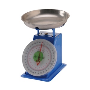 Veidt Weigh 30kg Spring <b>Scale</b> Dial Old-Style Plate <b>Mechanical</b> Pointer Household Kitchen Small ZZDP-201-30kg Stainless Steel Tray - Product Image 1