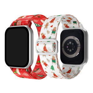 Bracelet de sport <span class=keywords><strong>à</strong></span> la mode pour Apple Watch Bracelet respirant en nylon tissé <span class=keywords><strong>à</strong></span> armure toile Bracelet de <span class=keywords><strong>montre</strong></span> intelligente Iwatch imprimé coloré - Product Image 1