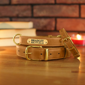 Personal isierte Kunstleder Hunde halsband Kunden spezifische Haustier halsbänder Luxus-Haustier halsbänder für Hunde - Product Image 4