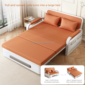 Modern <strong>Convertible</strong> <strong>Sofa</strong> <strong>Bed</strong> 2 Seater Living Room Furniture Single <strong>Sofa</strong> <strong>Bed</strong> With Storage - Product Image 3